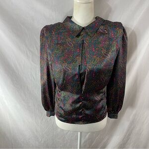 NICOLA Vibrant Paisley Blouse